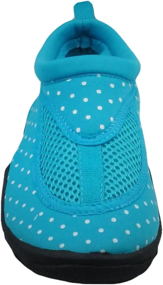 Capelli New York Neoprene & Mesh with Dots Girls Aqua Shoes Pink Combo 10/11