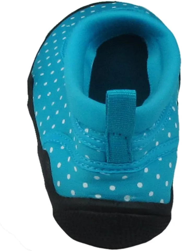 Capelli New York Neoprene & Mesh with Dots Girls Aqua Shoes Pink Combo 10/11