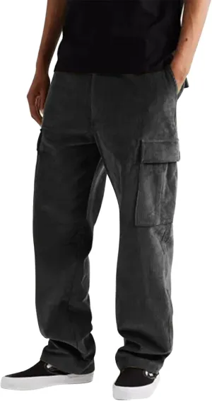 Cargo Pants for Men Big and Tall Pants for Men Stretch Men's Slim Fit Fleece Pants Winter Big and Tall Stretch Jogger