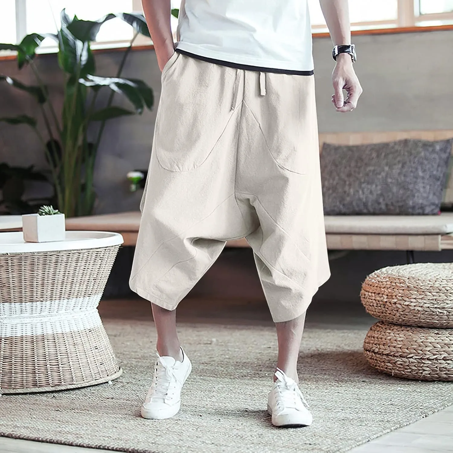 Cargo Pants for Men Relaxed Fit Pants Casual Mens Fashion Cargo Pants Casual Cotton Tapered Stretch Twill Drawstring