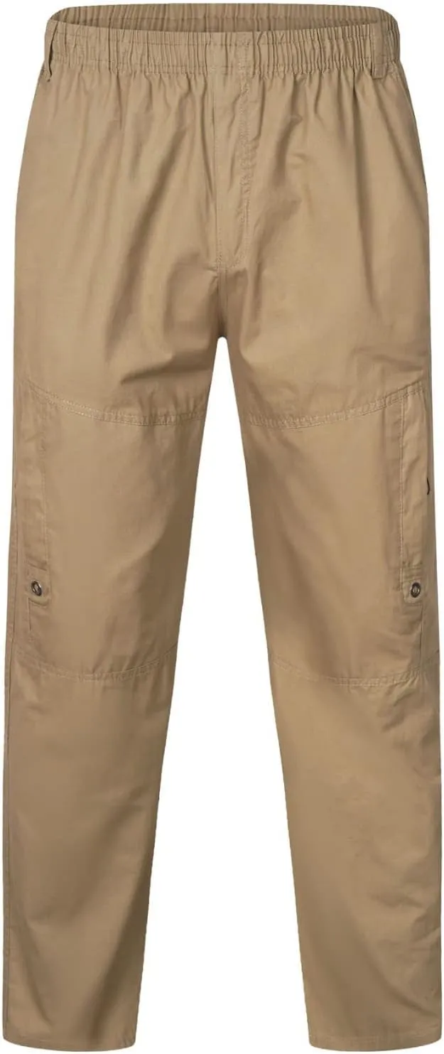 Cargo Sweatpants for Men Mens Lounge Pants Heavyweight Sweatpants Fleece Lined with Pockets Elastic Waist Cargo Pants