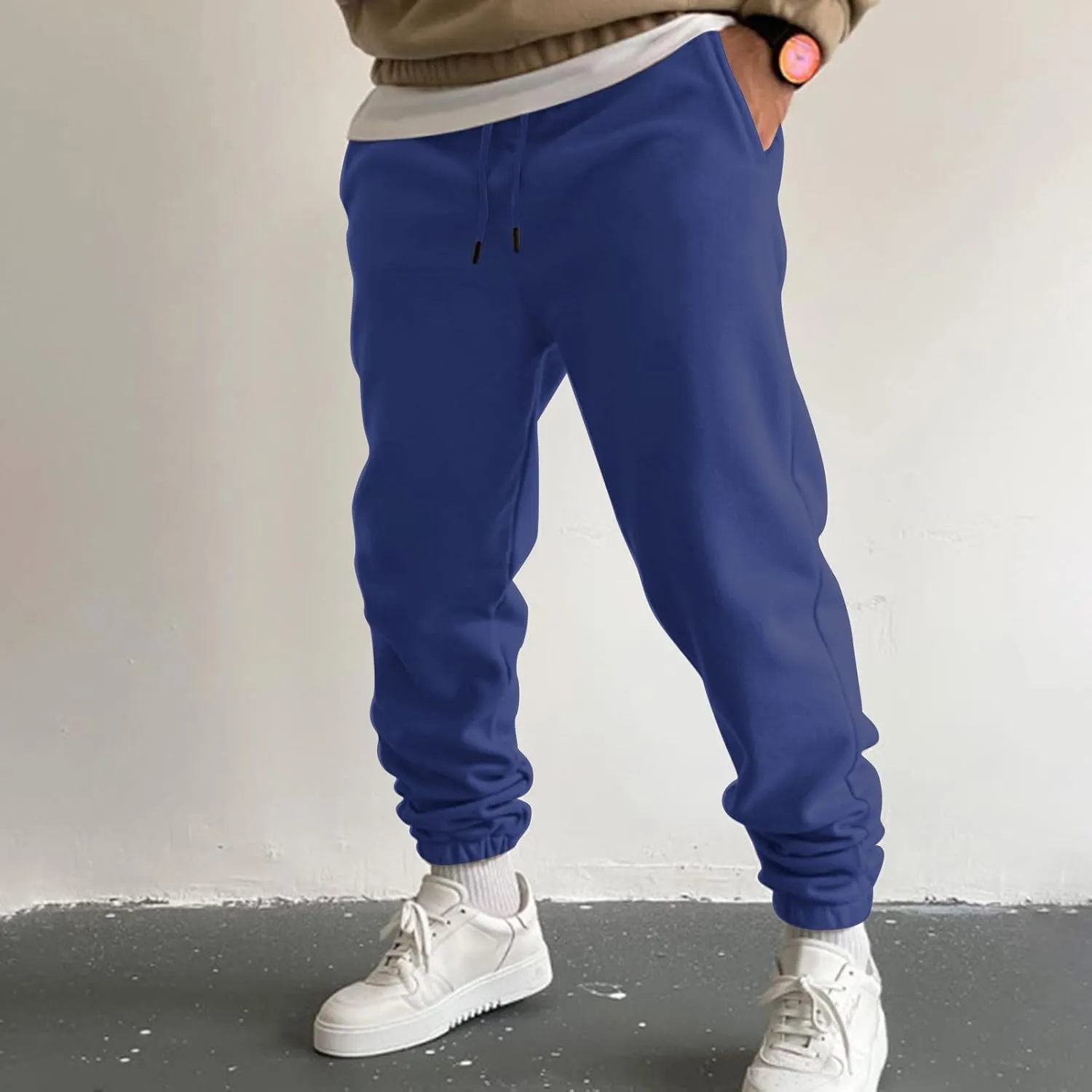 Cargo Sweatpants for Men Mens Lounge Pants Men's Slim Fit Gym Running Workout Pants Athletic Drawstring Jogger Pants
