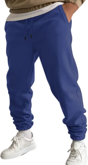 Cargo Sweatpants for Men Mens Lounge Pants Men's Slim Fit Gym Running Workout Pants Athletic Drawstring Jogger Pants