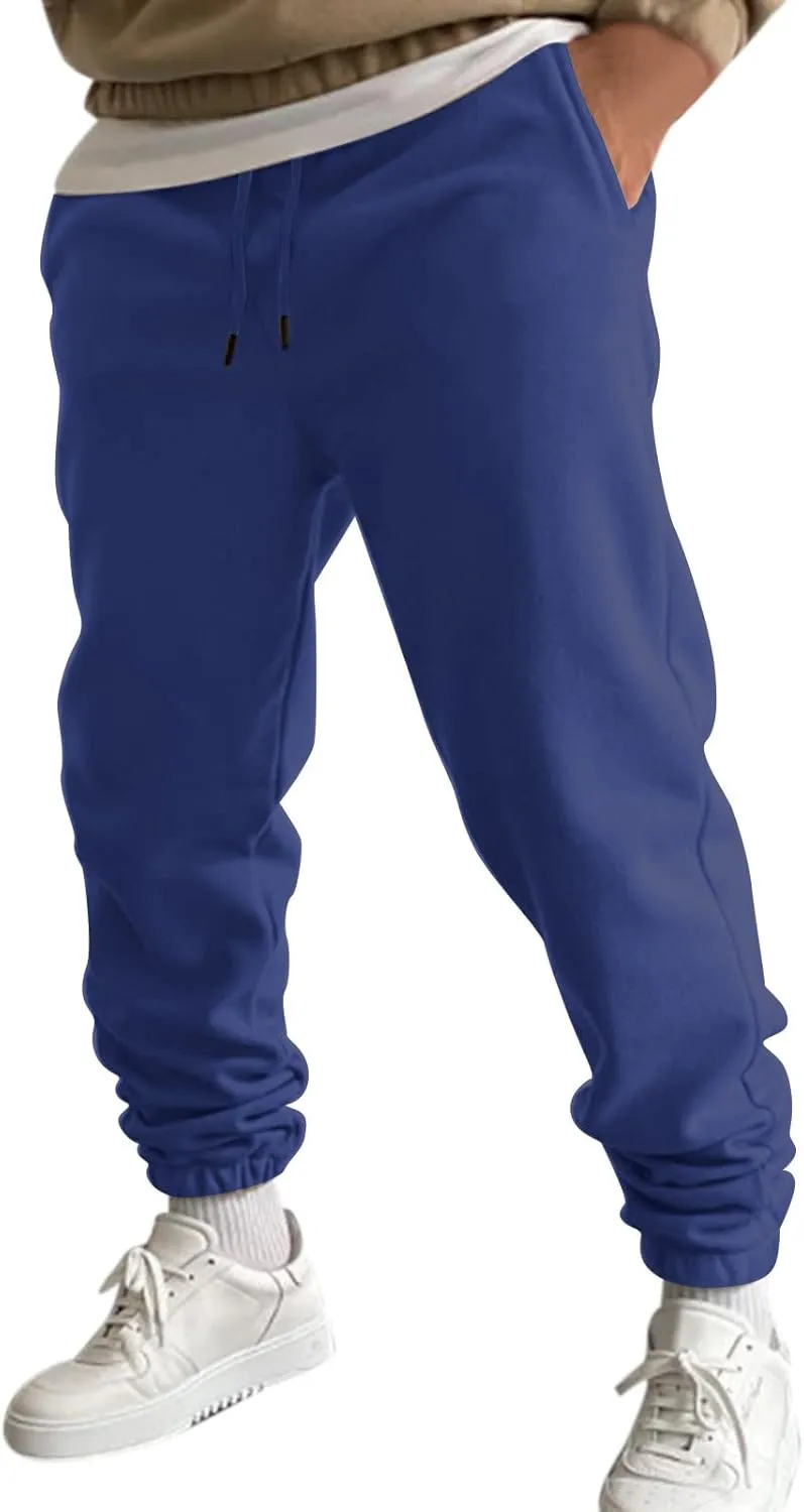 Cargo Sweatpants for Men Mens Lounge Pants Men's Slim Fit Gym Running Workout Pants Athletic Drawstring Jogger Pants