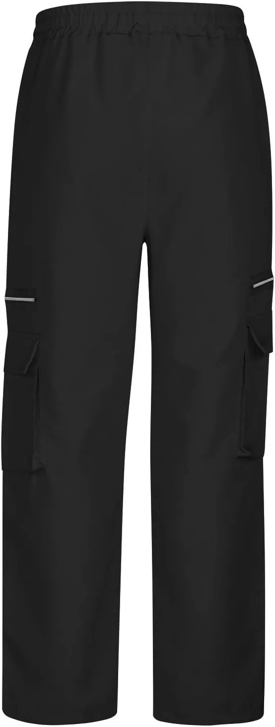 Cargo Work Trousers for Men Smart Casual Pants Straight Leg Pant Elastic Waist Trousers Gym Sweatpants Outdoor