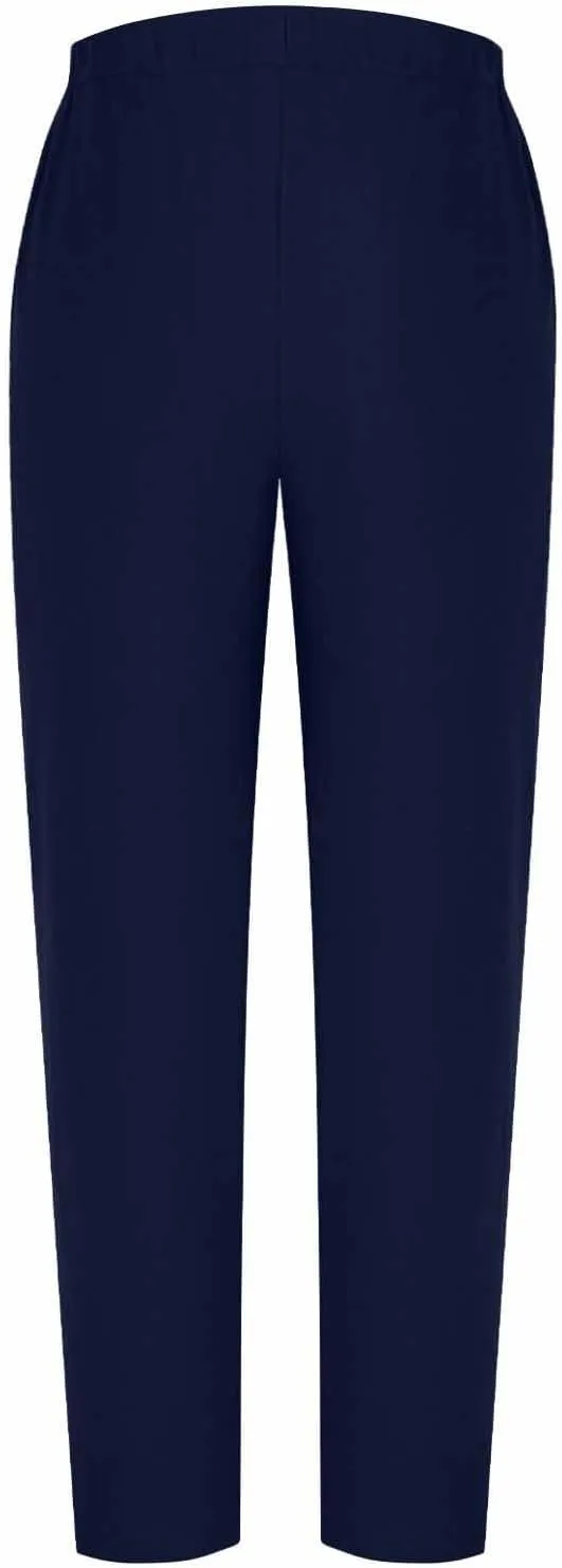 Casual Pants for Women Cotton Linen Harem Pants Elastic High Waist Pants Loose Fit Pants Summer Beach Pants Pockets