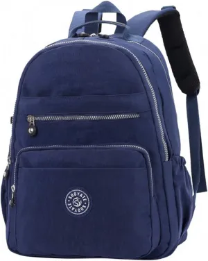 Casual Women Original Bolsa School Backpack Teenage Girl Laptop Mochila Dark Blue 20 inches