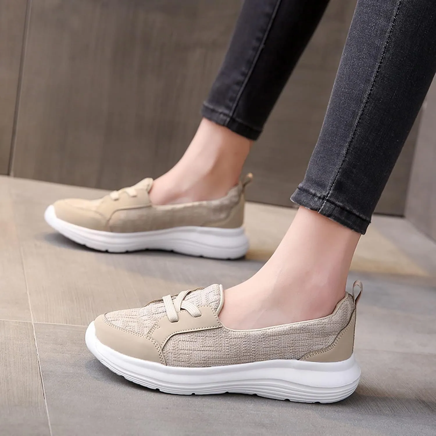 Cathalem Loafers for Women 2024 on The Go 2024 Comfort Loafers Flats Wide Width Fit Walking Slip-Ins Sneakers Boat Shoes