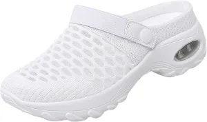 Cathalem Mules for Women 2024 Air Cushion Orthopedic Slip on Shoes Air Cushion Slip-on Diabetic Walking Shoes for Women