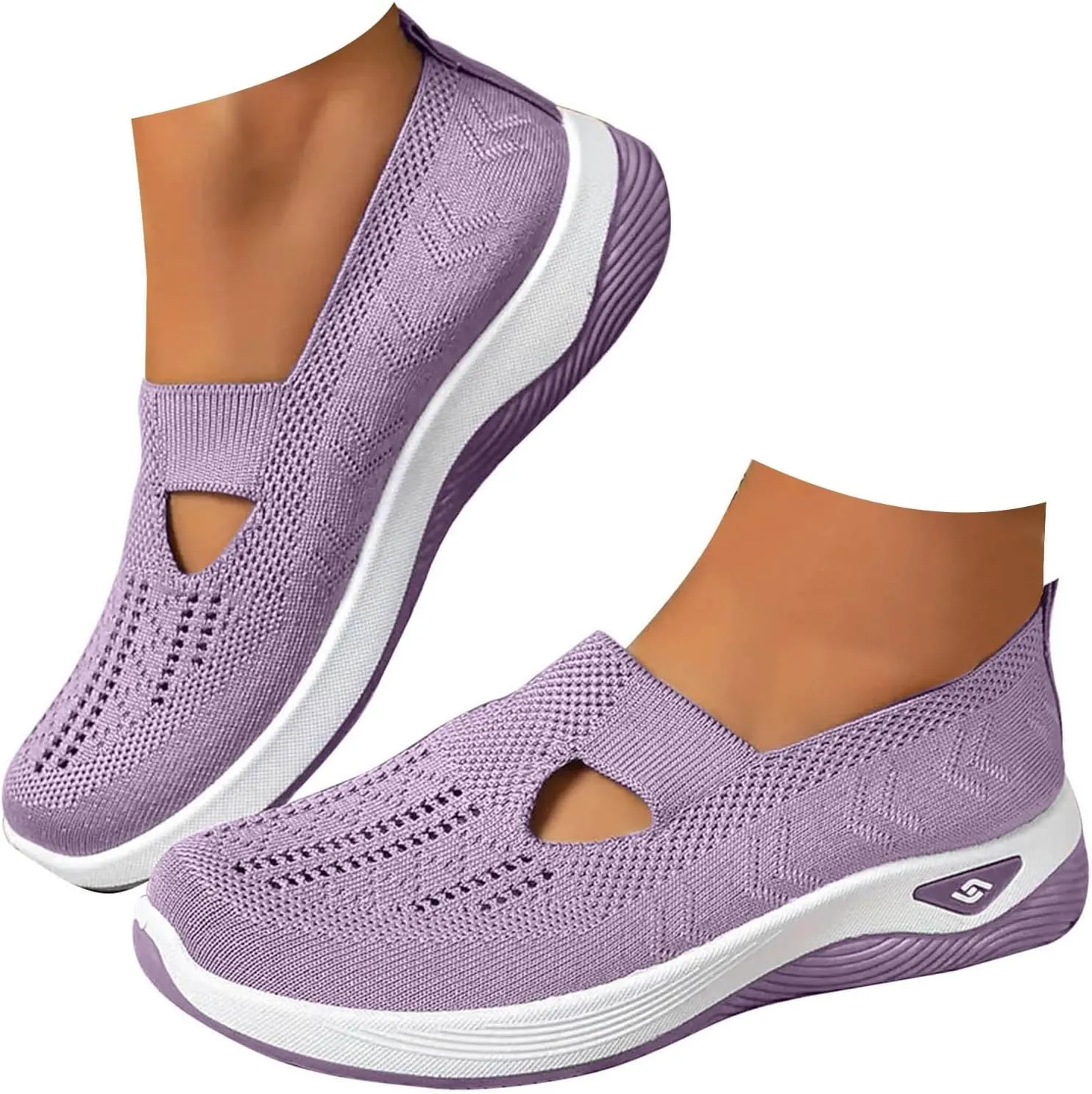 Cathalem Orthopedic Shoes for Women, 2024 New Women's Woven Breathable Soft Sole Shoes Diabetic Shoes for Women
