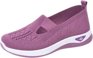 Cathalem Orthopedic Shoes for Women, 2024 New Women's Woven Breathable Soft Sole Shoes Diabetic Shoes for Women