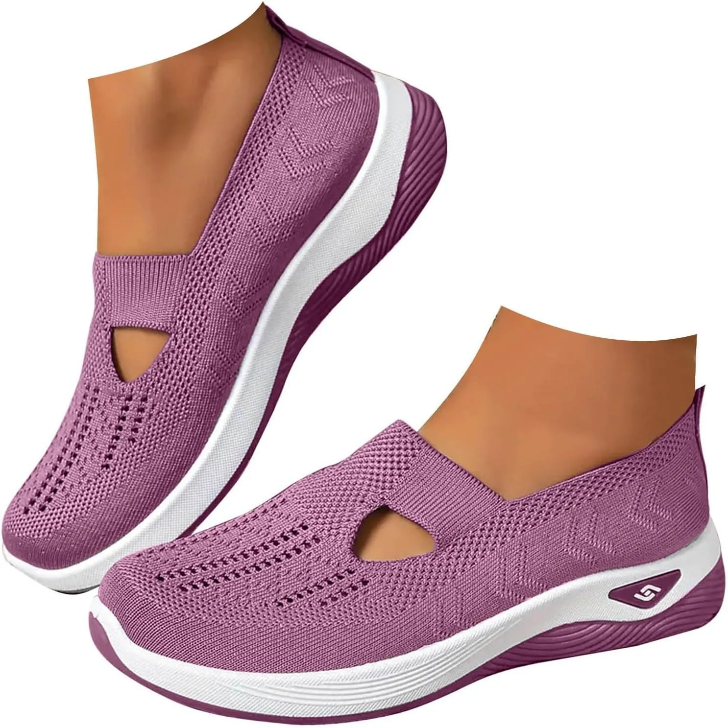 Cathalem Orthopedic Shoes for Women, 2024 New Women's Woven Breathable Soft Sole Shoes Diabetic Shoes for Women