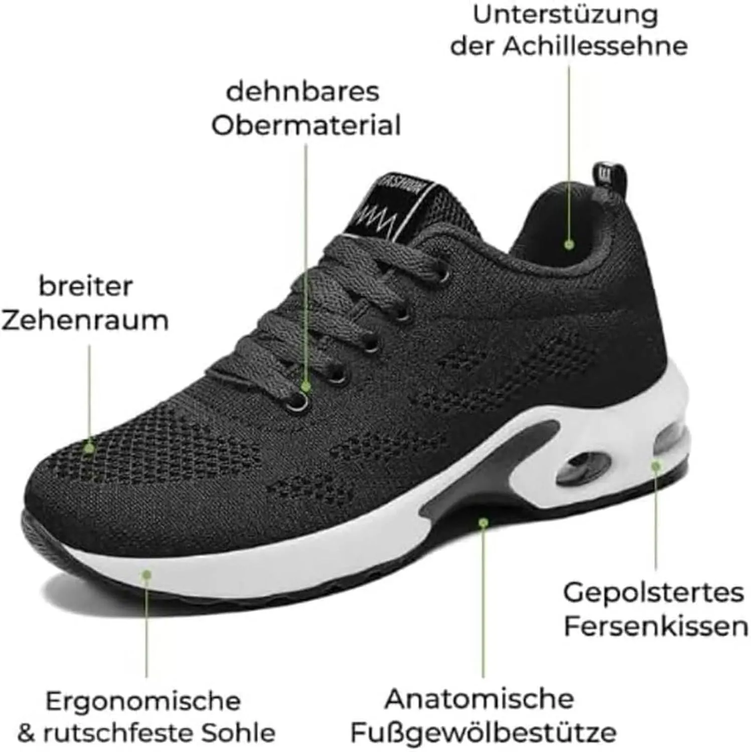 Cathalem Orthopedic Sneakers for Women Air Cushion Running Shoes Lightweight Tennis Walking Shoes Mesh Breathable Sneakers