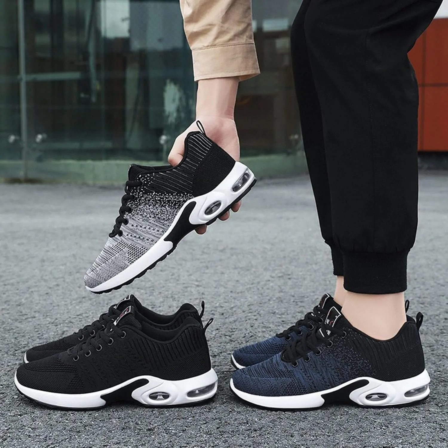Cathalem Orthopedic Sneakers for Women Air Cushion Running Shoes Walking Shoes Mesh Gym Fashion Sneakers Athletic Comfortable