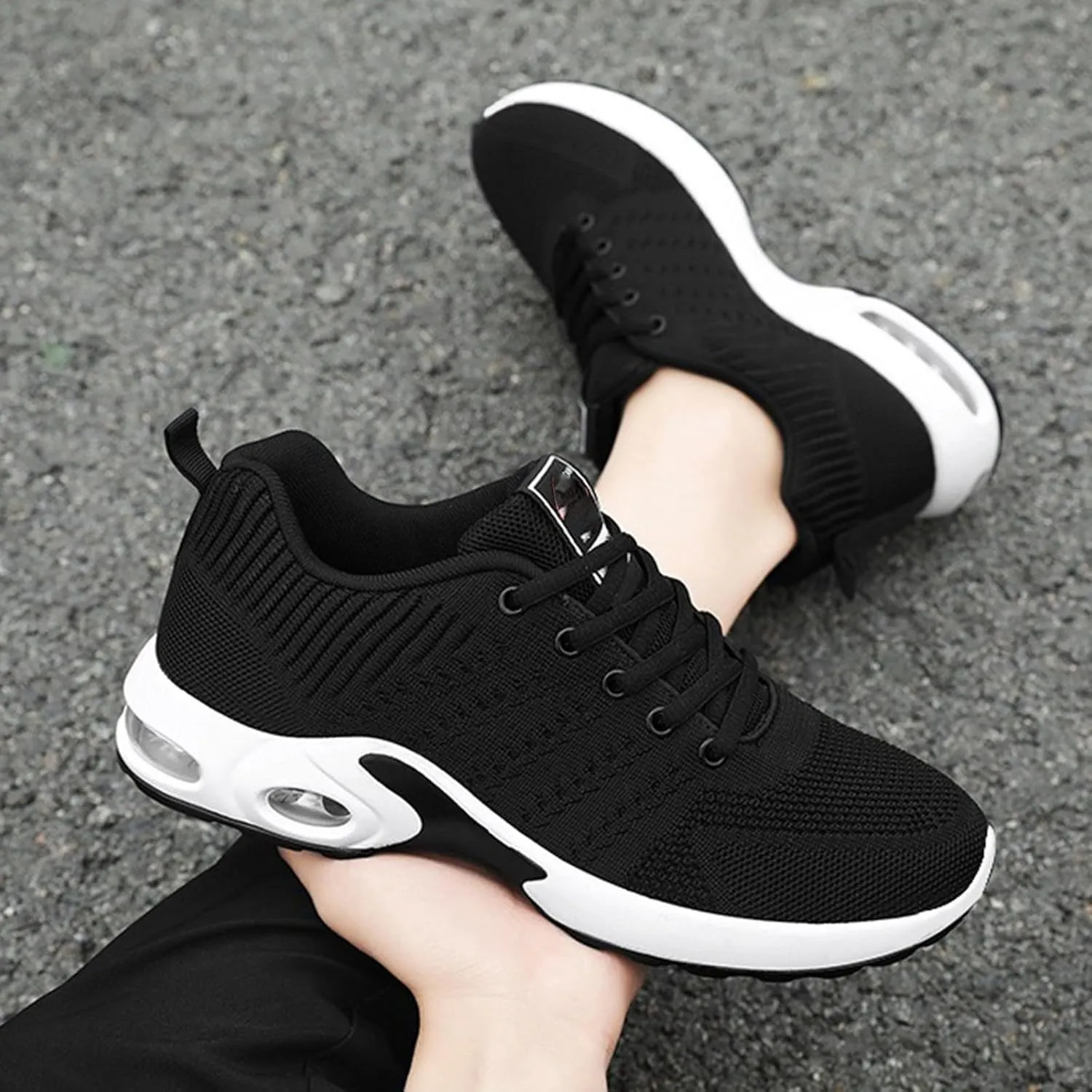 Cathalem Orthopedic Sneakers for Women Air Cushion Running Shoes Walking Shoes Mesh Gym Fashion Sneakers Athletic Comfortable