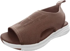 Cathalem Women's Breathable Orthopedic Sandals, 2024 New Soft Shoes Go Walking Slip on Diabetic Foam Shoes Arch Support Shoes