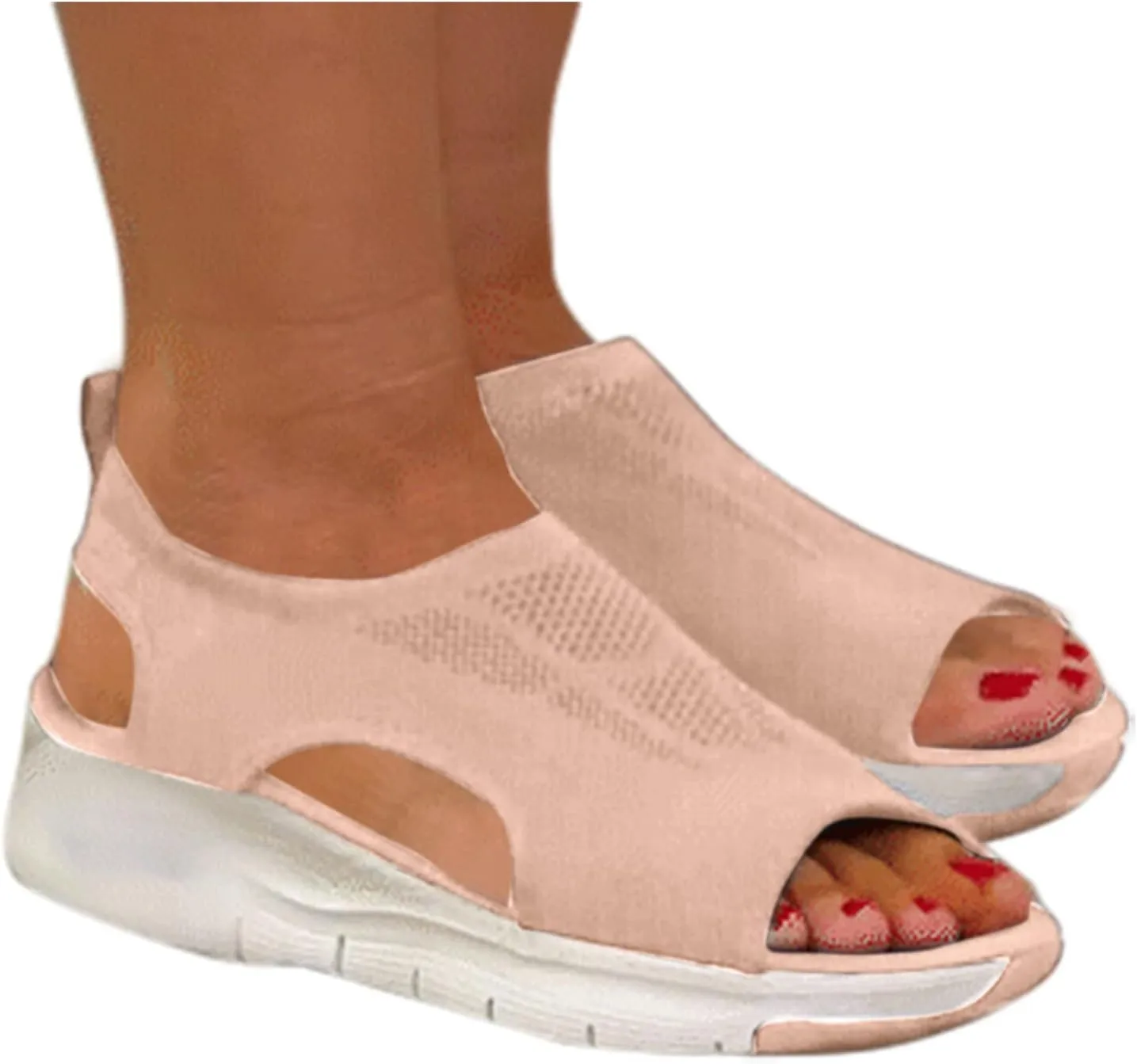 Cathalem Women's Breathable Orthopedic Sandals Comfortable Walking Tennis Shoes Sandals Plantar Fasciitis Hiking Sandals