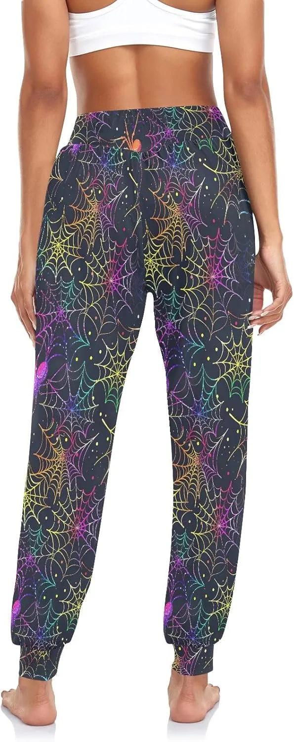 CHIFIGNO Cute Sweatpants for Women Hippie Pants Baggy Pants Harem Pants Casual Yoga Pants