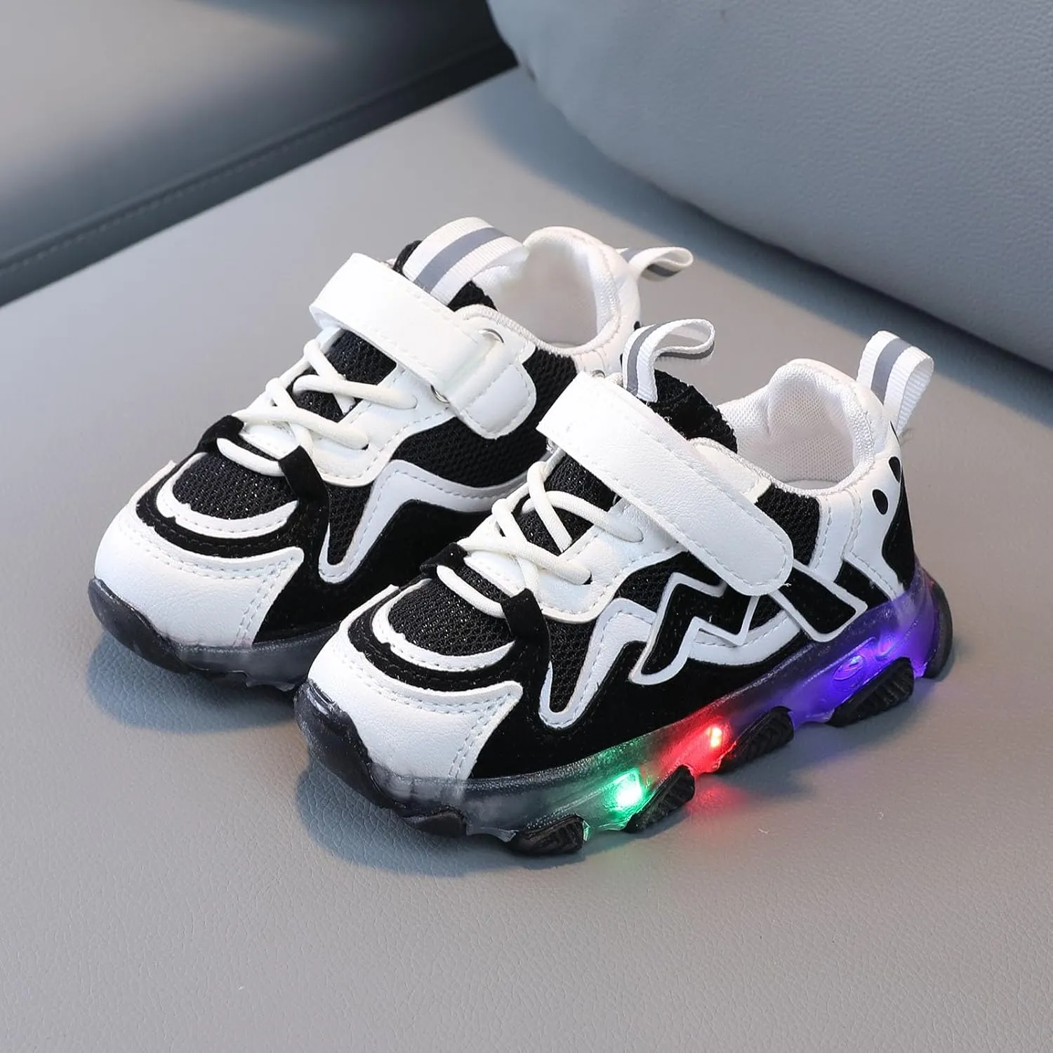 Children Baby Girls Led Light Shoes Luminous Running Mesh Non Slip Sport Shoes 12M?6Y Little Kid's Sneakers