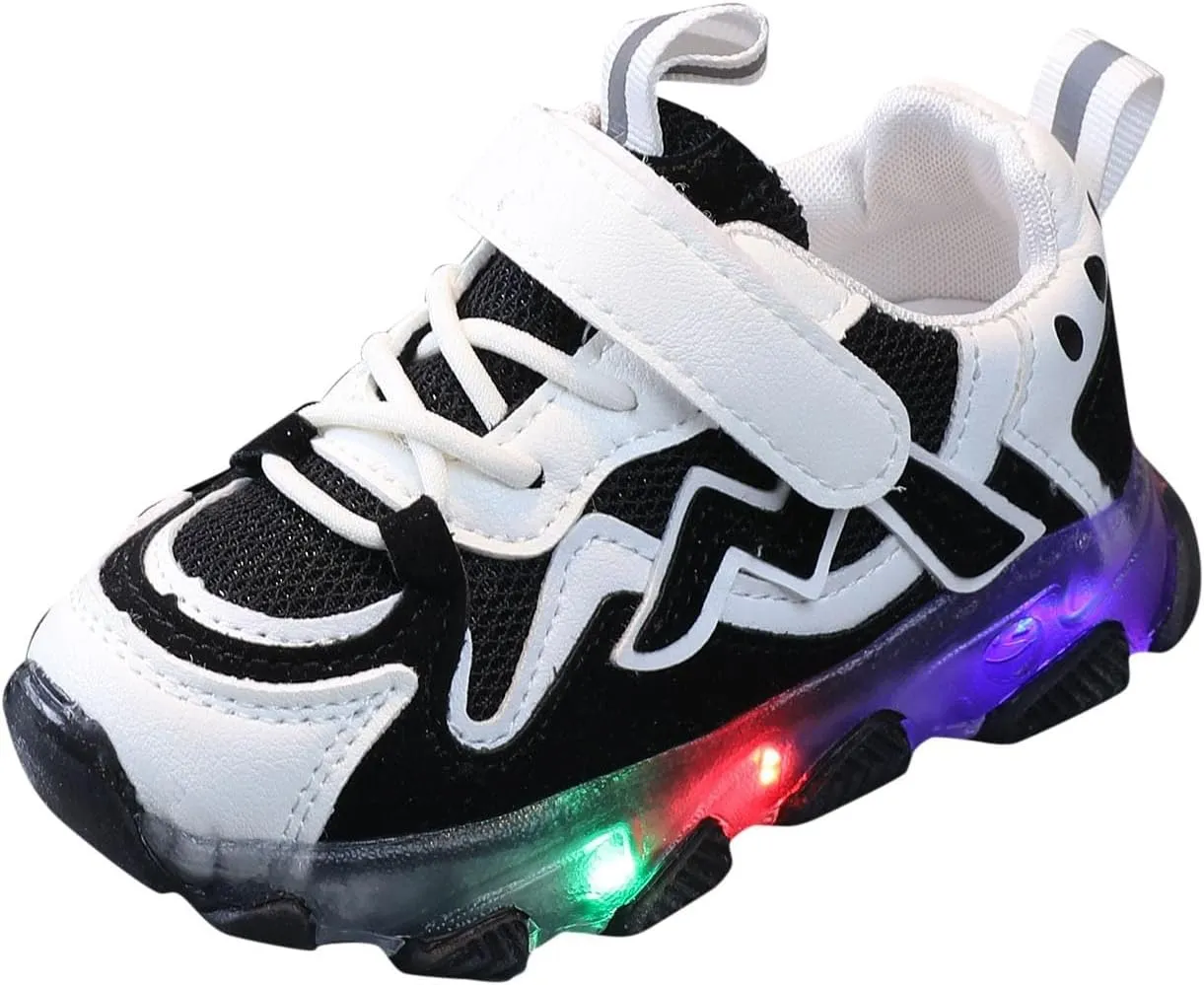 Children Baby Girls Led Light Shoes Luminous Running Mesh Non Slip Sport Shoes 12M?6Y Little Kid's Sneakers