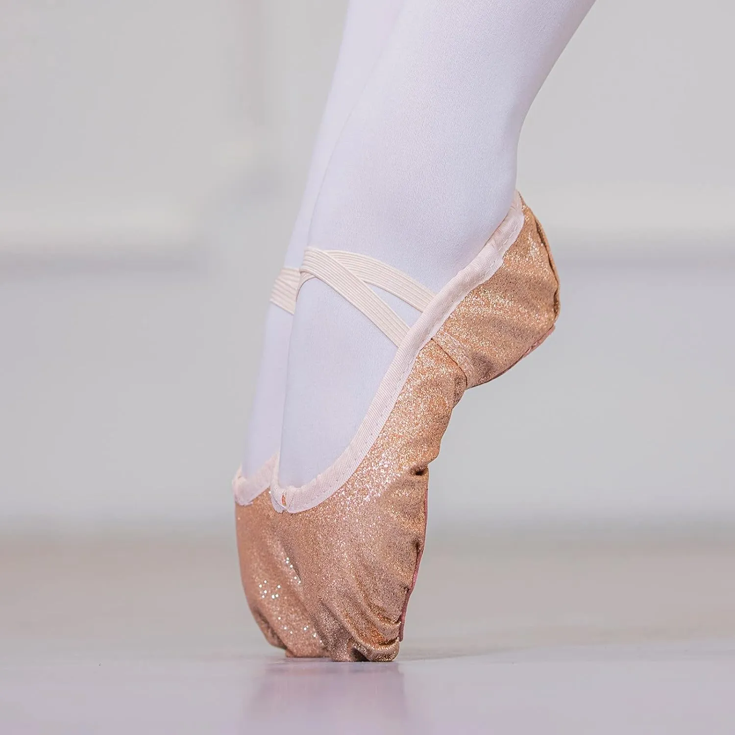 Children Ballet Shoes for Girls Dance Performance Slippers Sequins enuine Leather Ballerina Yoga Shoes