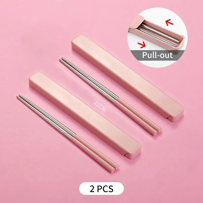 Chinese Style Portable Stainless Steel Chopsticks