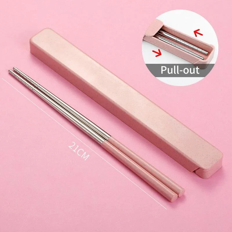 Chinese Style Portable Stainless Steel Chopsticks