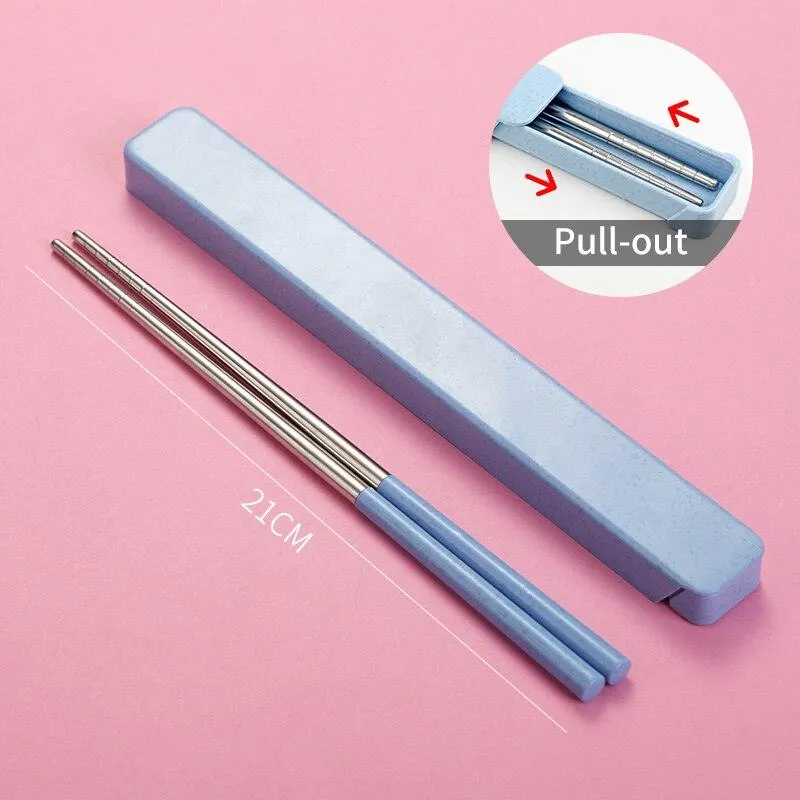 Chinese Style Portable Stainless Steel Chopsticks