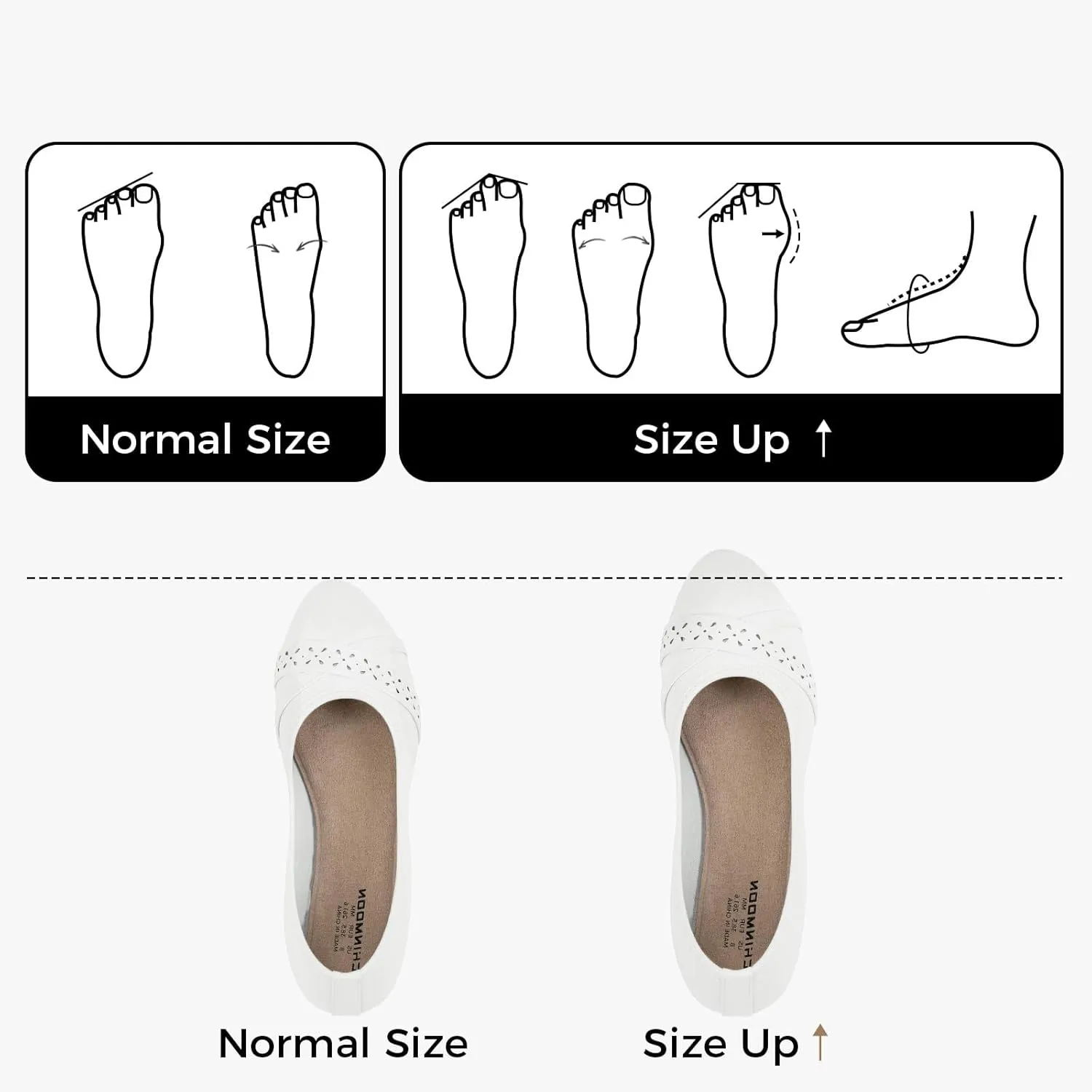 CHIN??MOON Women's Ballet Flats Comfortable Dressy Walking Dress Casual Shoes