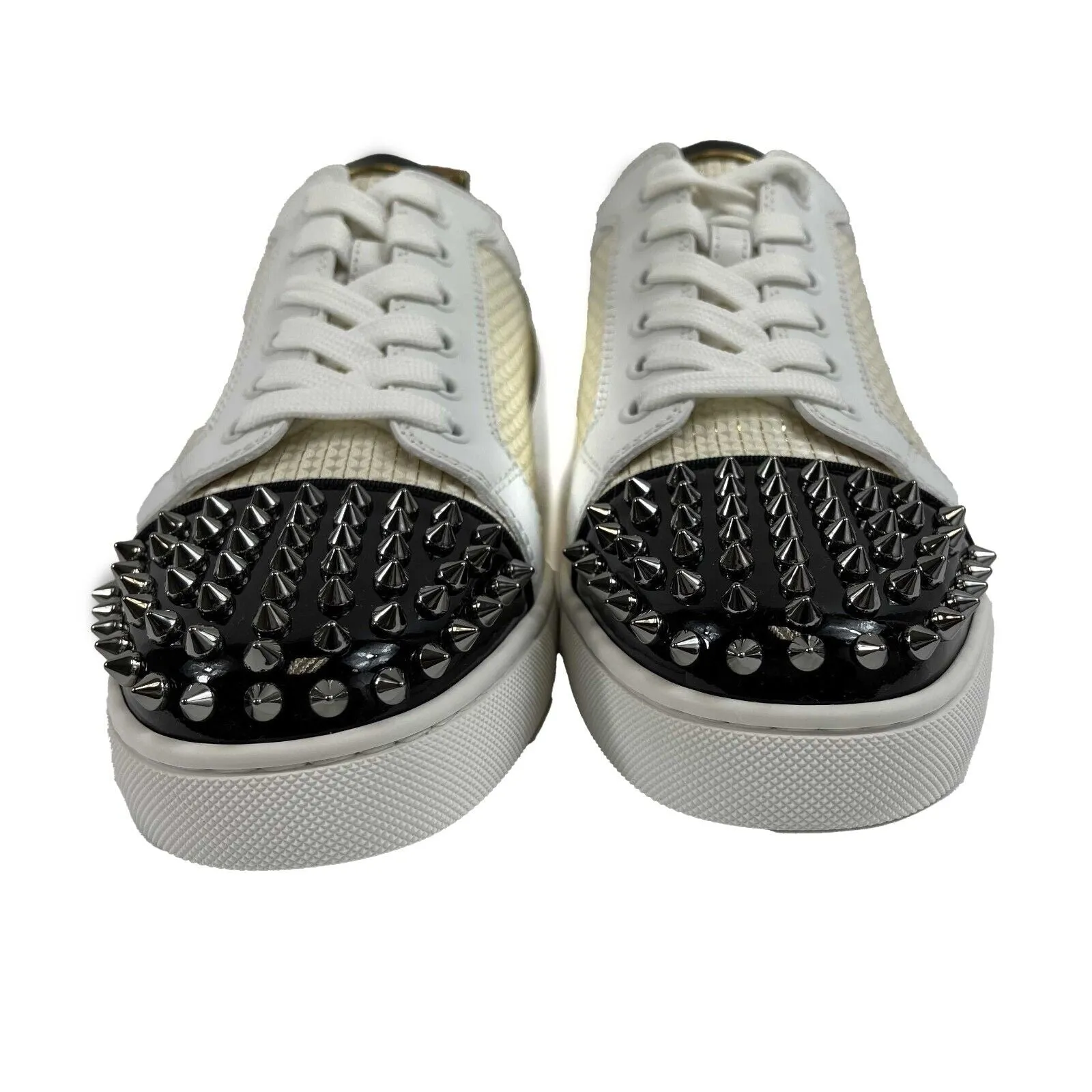 Christian Louboutin Flat Iridescent Sequin Paillett High Top Sneaker 41 US 8 NEW