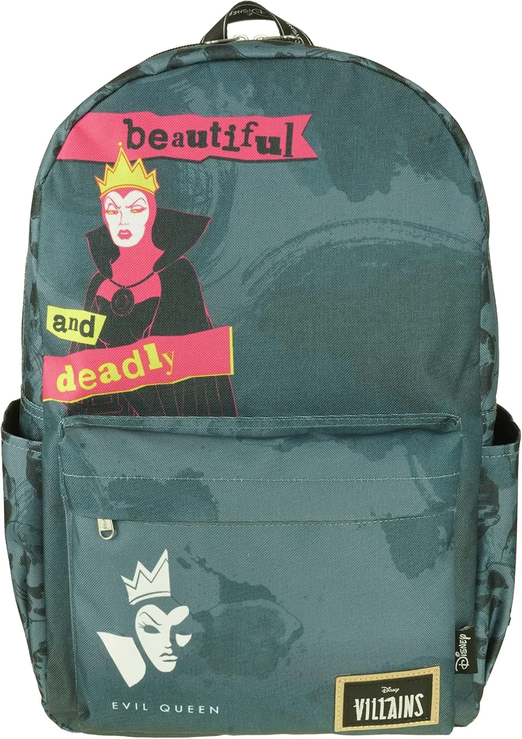 Classic Disney Villains - Evil Queen Backpack with Laptop Compartment for School, Travel, and Work, Multicolor