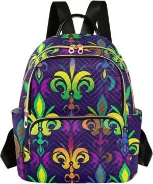 Colorful Floral Small Backpack Purse for Women Travel Diaper Bag Daypack Backpacks for Vacation Shopping