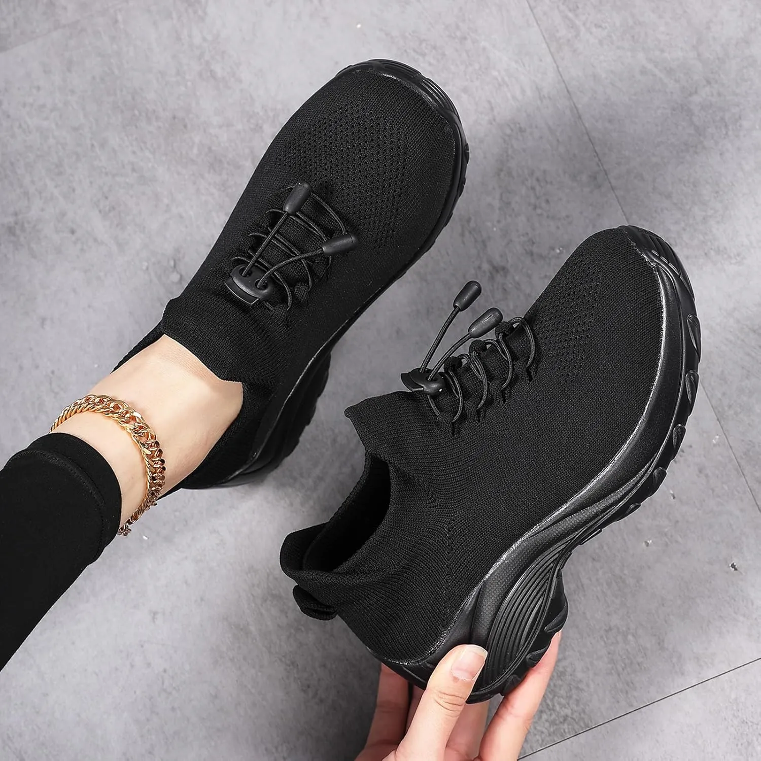 Comfort Wear Orthowear Shoes for Women Men Comfortwear Ortho Stretch Cushion Shoes Women Plantar Fasciitis Walking Shoe Slip On Trainers Comfortable Casual Ladies Athletic Sneakers Thick Bottom