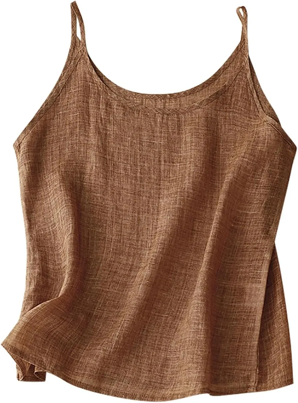 Cotton Linen Camisole Tops for Women Spaghetti Strap Loose Fit Tank Top Cami Summer 2025 Casual Sleeveless Shirts