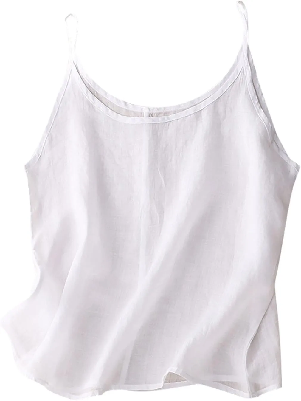 Cotton Linen Camisole Tops for Women Spaghetti Strap Loose Fit Tank Top Cami Summer 2025 Casual Sleeveless Shirts