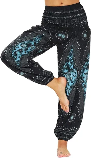 CRMY Women's Pants Long Print Baggy Harem Pants Summer Pants Yoga Pants Baggy Harem Style