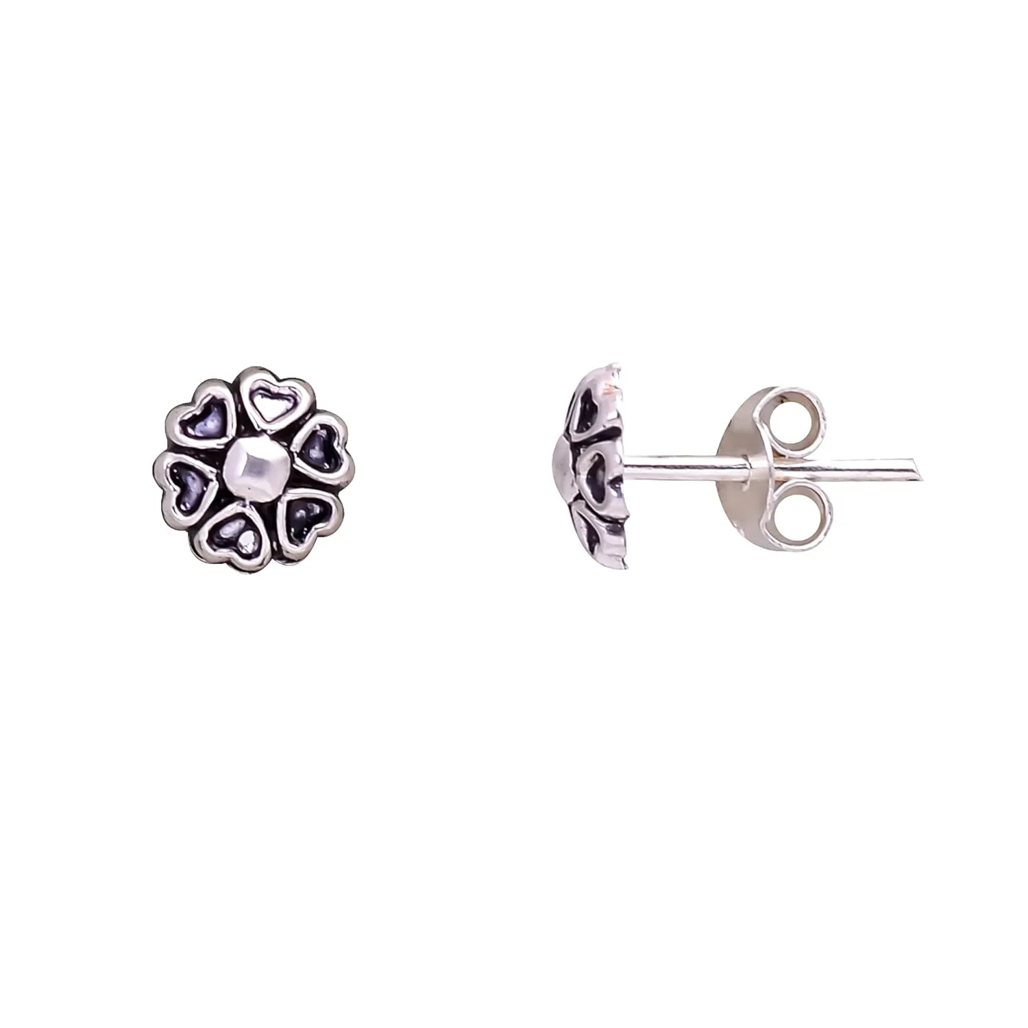 Dainty 925 Sterling Silver Studs Earrings - Hypoallergenic Birthstone Jewelry Gift for Women, Perfect Gift for her, wife and mother