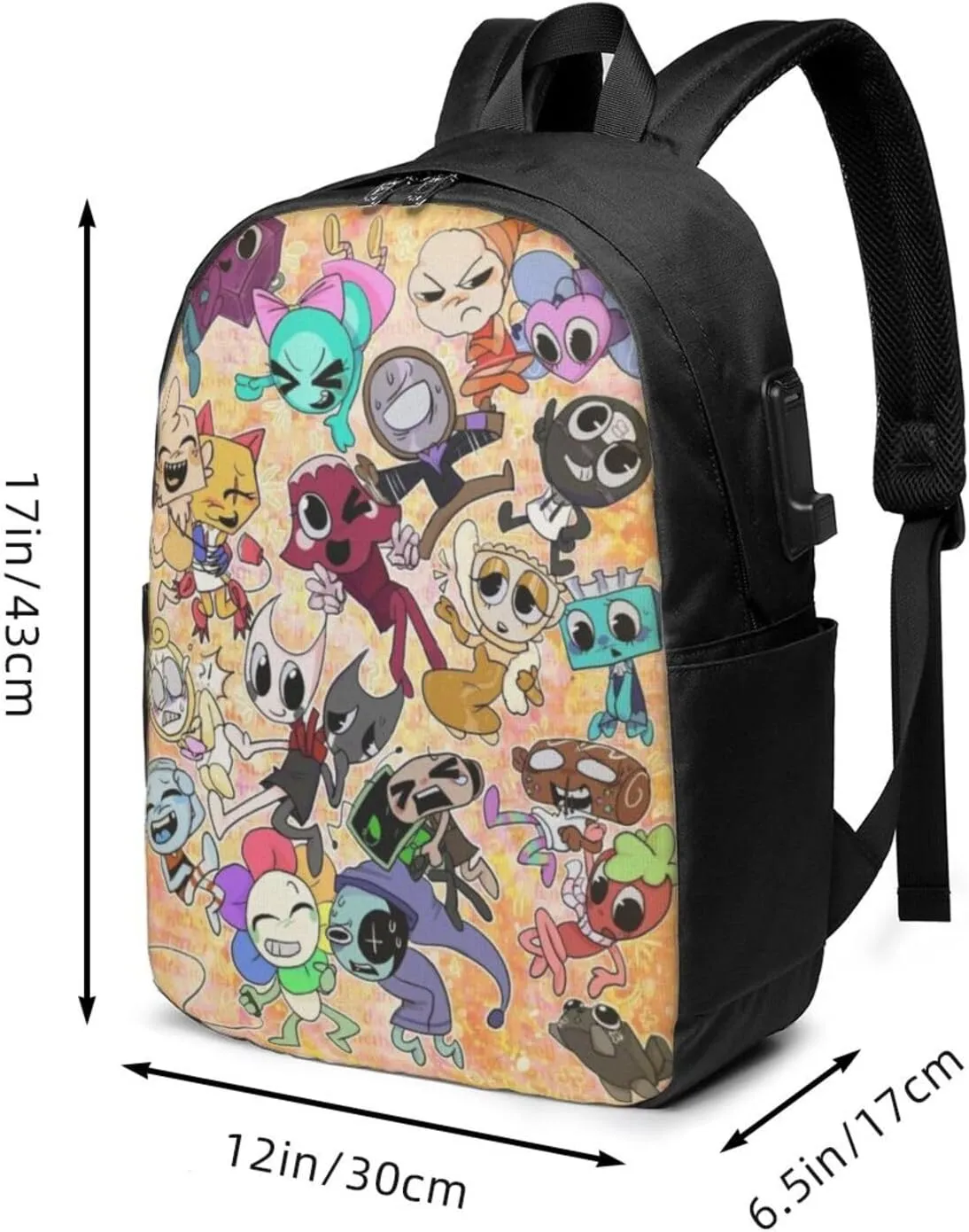 Dandy'S World 3 Backpack Lightweight Large Capacity Laptop Backpack Travel Backpacks For Unisex 17in.