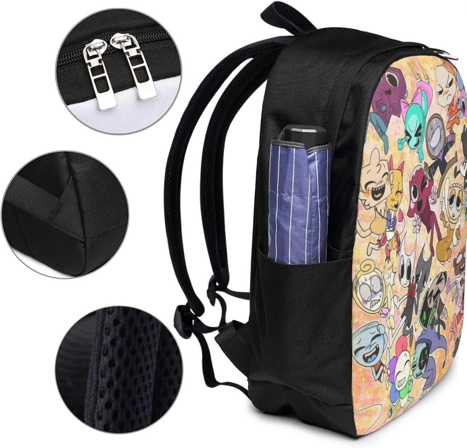 Dandy'S World 3 Backpack Lightweight Large Capacity Laptop Backpack Travel Backpacks For Unisex 17in.