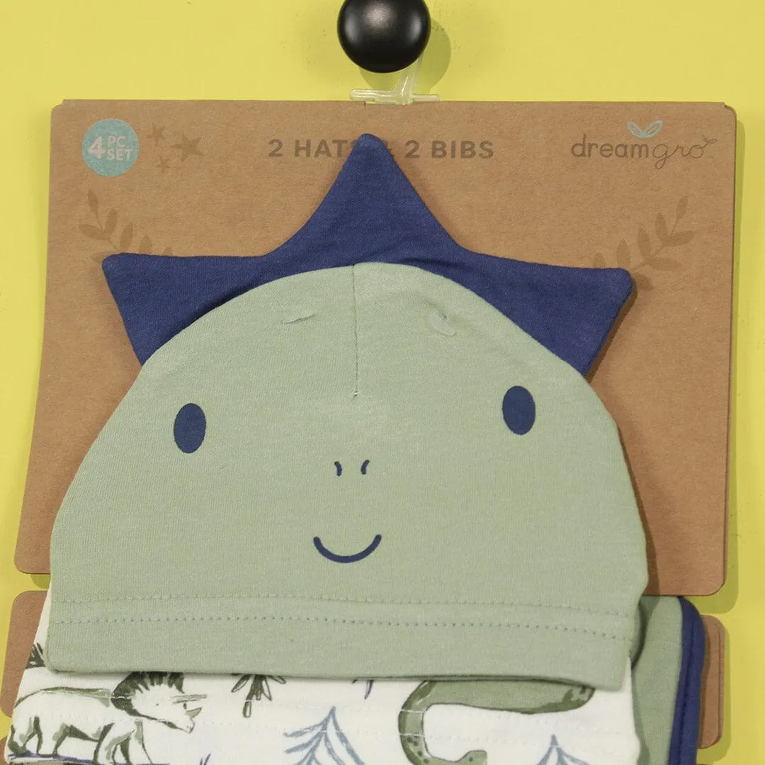 Decent Comfy 2 Bibs & 2 Hats - Little People Gears