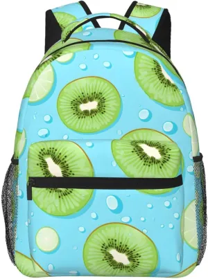 Delicious Kiwi Lightweight Laptop Backpack Lightweight Multipurpose Travel Casual Daypack Unisex College Backapcks for Men Women Adults Hiking Traveling Camping