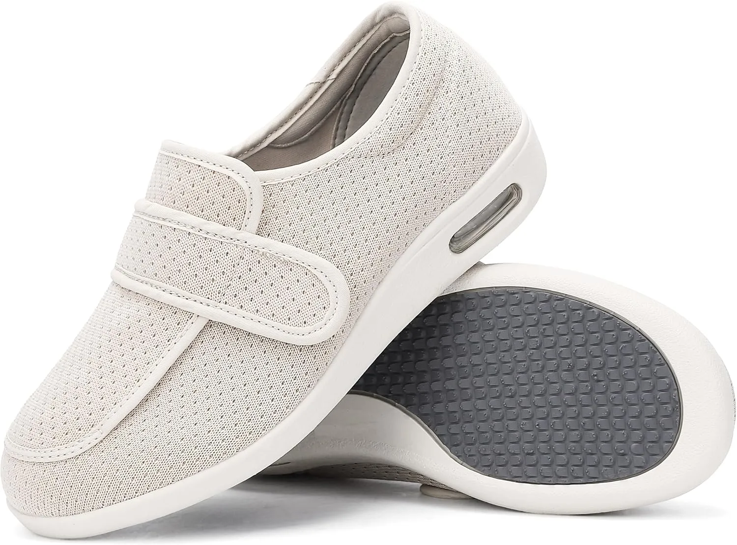 Diabetic Shoes for Women, Women's Wide Width Elderly Shoes, Adjustable Closure Lightweight Breathable, Swollen Feet Walking Edema Sneakers
