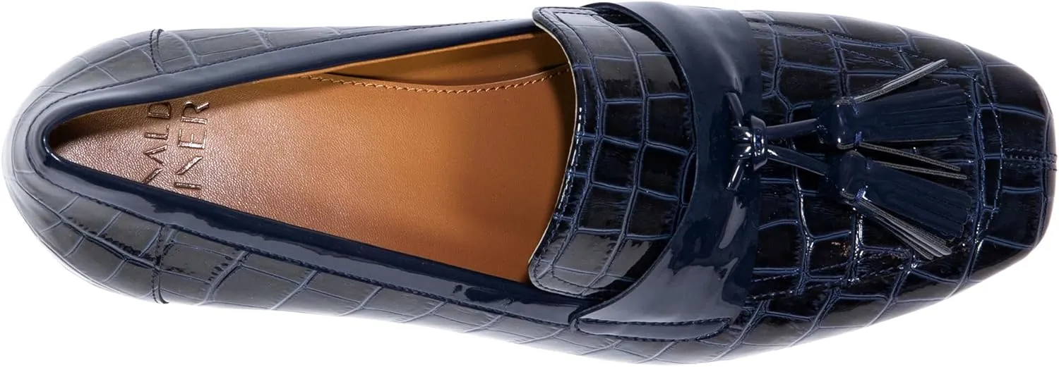 Donald Pliner Women's Kressida Dress Loafers, 2" Block Heels for Women, Slip-On Heels for Women