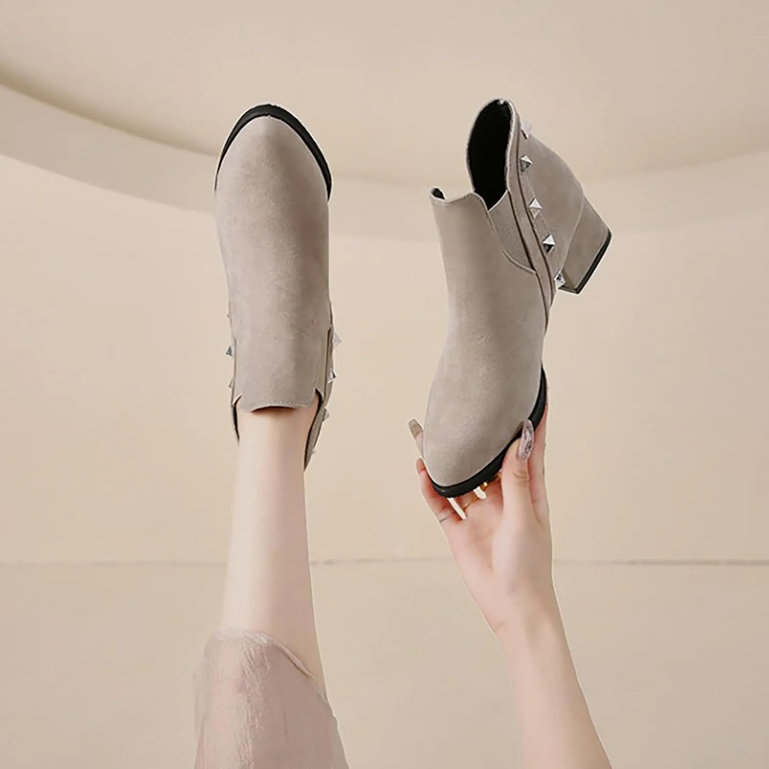 Dress Boots Women Beige Boots Womens Country Boots Chelsea Ankle Boots Ankle Boots for Women Low Heel Dressy Women's Leather Wide Width Western Ankle Boots