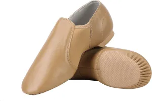 Dynadans PU Leather Jazz Shoe Slip On Dance Shoes with Arch Insert for Girls and Boys (Toddler/Little Kid/Big Kid)