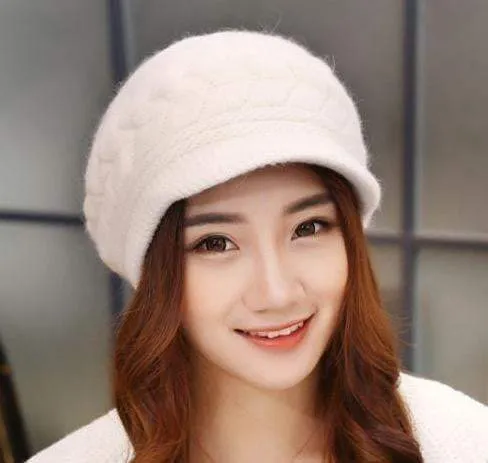 Fall Winter Beanies Knitted Rabbit Hats