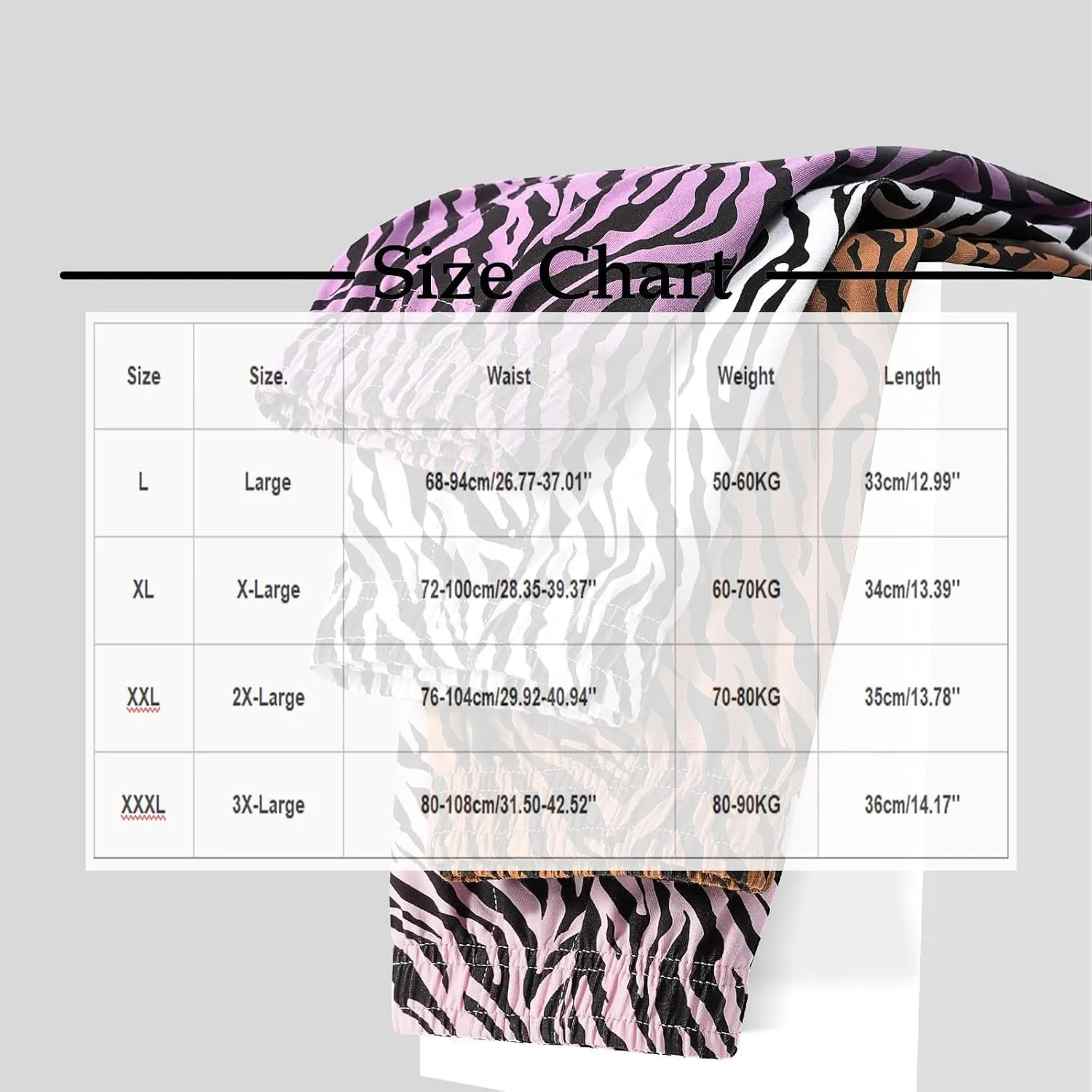 Fashion Zebra Stripes Boxer Briefs for Men Loose Stretch Close Fitting Underwear Soft Comfort Breathable Underpants