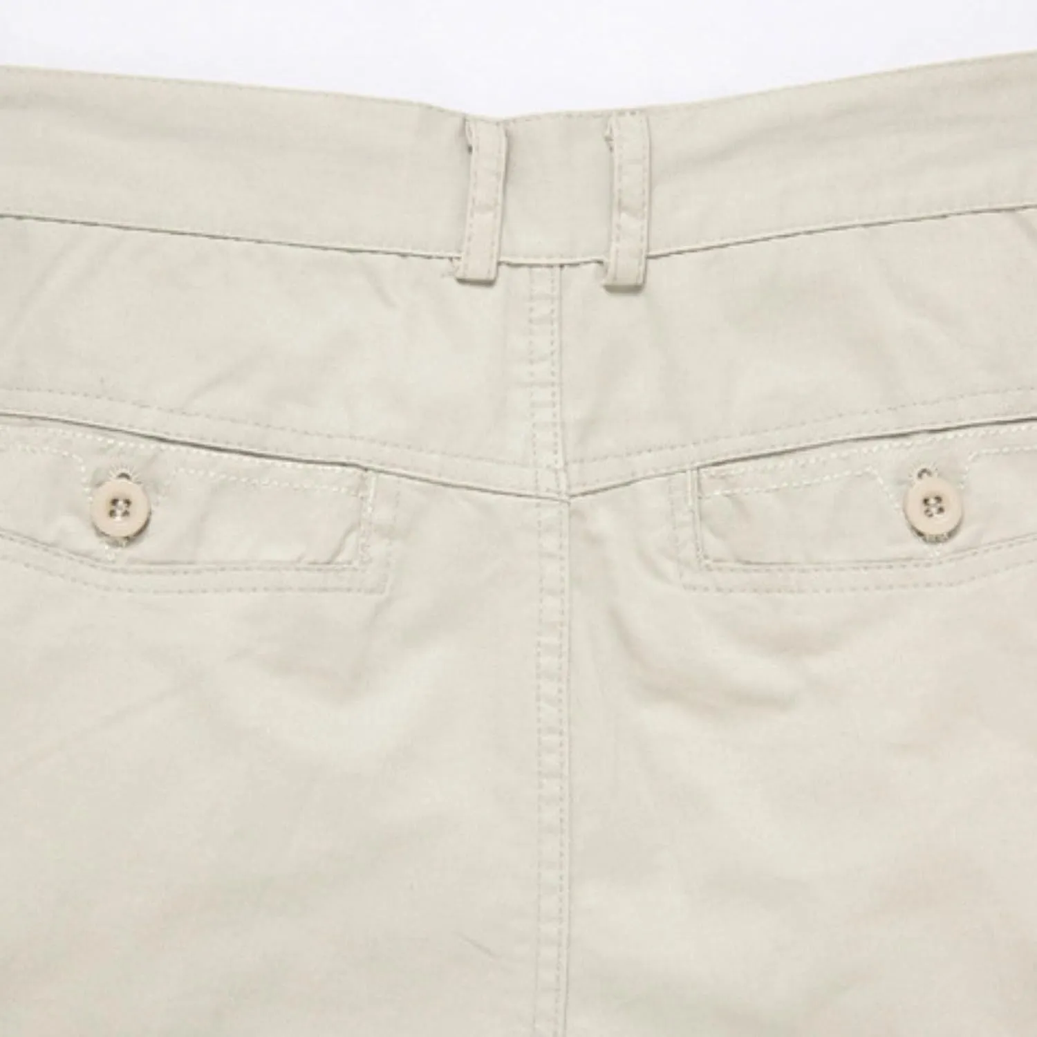 Finelylove Mens Chino Shorts Summer 7 Inch Pleat Front Button Waist Cotton Twill Work Golf Dress Shorts with Pockets