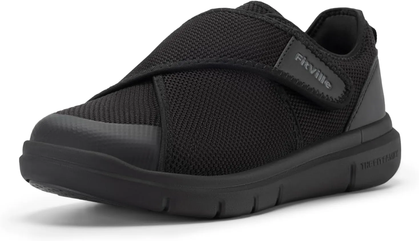 FitVille Diabetic Shoes for Men Extra Wide Width Adjustable Closure Walking Shoes Swollen Feet Shoes for Neuropathy Pain Relief - EasyTop V5