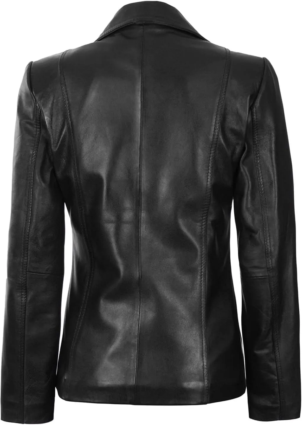 fjackets Leather Blazers for Women - Real Lambskin Leather Jackets Womens - Premium Blazers for Women Business & Casual